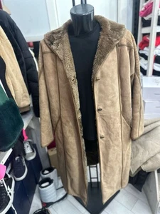 Linea Ti Sheepskin Shearling Woman Tg46 Brown LLV1791 - Picture 1 of 9