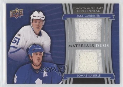 2017 Upper Deck Toronto Maple Leafs Centennial Jake Gardiner Tomas Kaberle - Image 1 of 2
