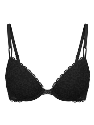 Sutiã acolchoado Victoria's Secret renda preta 32B sexy Sophia renda VS!! - Imagem 1 de 3
