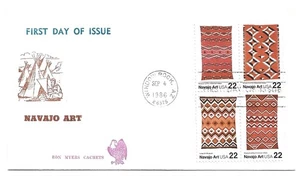 2235-38 Navajo Art, block of 4, Ron Myers Cachets FDC - Picture 1 of 1