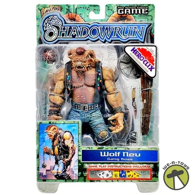 Figura de acción Shadowrun Wolf Neu Gang Boss Hero Clix 2003 WizKids 6412 Foto 1 de 4