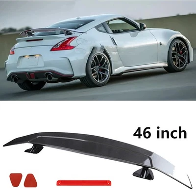 46" Rear Trunk Spoiler Racing Lip GT Wing Carbon Fiber For Nissan 370Z Altima Foto 1 de 4