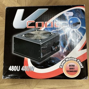 Computer PSU 480w Power Supply V Cool Untested - Afbeelding 1 van 8