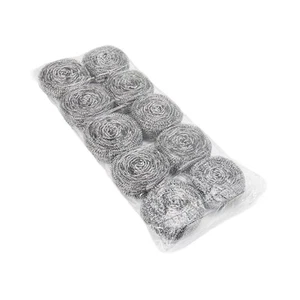 10 Pièces Laine d'Acier Lave-linge Cuisine Frotter Éponges pour Plats Poêles - Photo 1/7