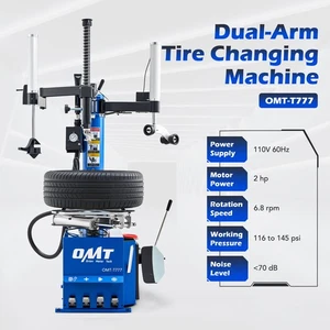 OMT Tire Changer Machine with Dual Assist Arms for Tire Repair 24" Bead Blaster - Imagen 1 de 12