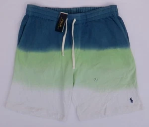 Polo Ralph Lauren Men's XL Tie Dye Lime Fleece Shorts Striped $98.50 - READ - Picture 1 of 11