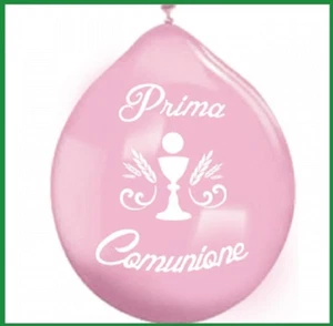 Palloncini Prima Comunione rosa 20 pz in latice diam. 26 cm addobbo festa party - Foto 1 di 1
