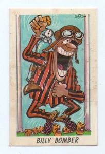 1973 Sunicrust Weg's Footy Funnies BILLY BOMBER Essendon (Hey Mums Blue Back) - Bild 1 von 2