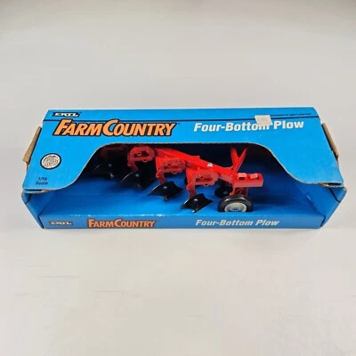 Ertl International 1/16 Scale Farm Country Four Bottom Plow Tillage 476 New 1993 - Image 1 of 4