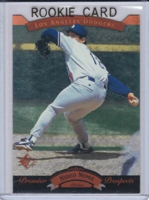 HIDEO NOMO 新秀卡 道奇队 棒球 日本 1995 Upper Deck SP 模切 RC! — 第 1/2 张图片