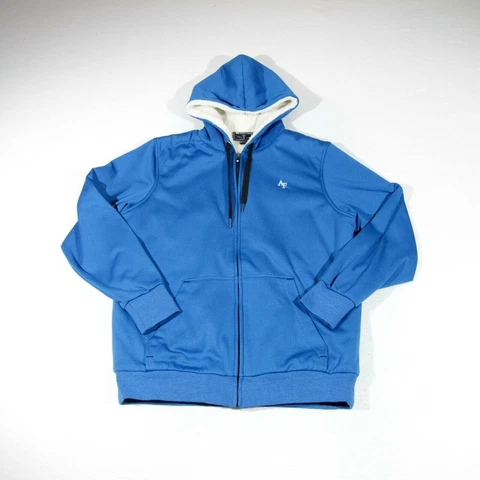 Holloway Air Force Falcons Hoodie Mens Large Royal Blue Fleece Lined Full Zip Cover