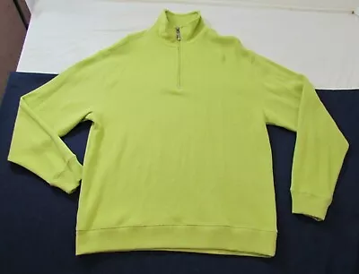 Paradise Collection Men's Light Green 1/4 Zip Sweater Size Medium - Image 1 of 4