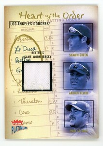 Adrian Beltre 2003 Fleer Platinum Heart Of The Order Game Used Jersey Relic /400