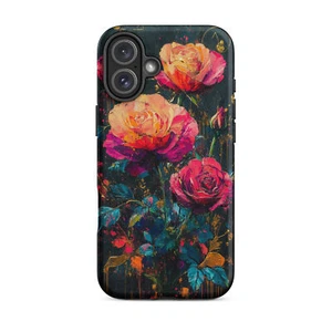 Rose Graffiti Matte Dual Layer Tough Case for iPhone® - Picture 1 of 24