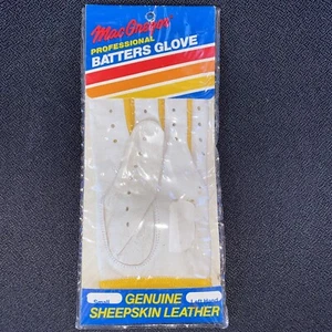 Guante de bateador MacGregor 1982 vintage cuero de oveja pequeño mano izquierda - Imagen 1 de 6