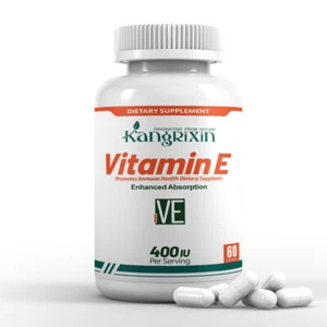 Vitamin E 400IU NATÜRLICHE QUELLE Supplemet Antioxidans Immununterstützung 60/120 Kapseln - Bild 1 von 14