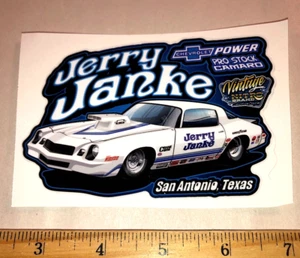 Jerry Janke Chevy Camaro Pro Stock San Antonio NHRA Racing Die Cut Sticker - Picture 1 of 1