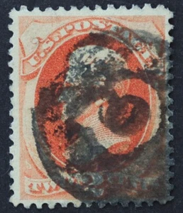 U.S. Used #183 2c Jackson, XF. "C" Fancy Cancel. A Gem! - Picture 1 of 2