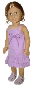 Lavender Sun Dress Fits 18 inch American Girl Dolls - Picture 1 of 1