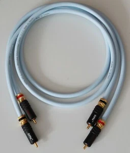 Supra Cables EFF ISL Cinchkabel mit PPSL  Steckern verspannbar Audiokabel 0,75m - Picture 1 of 5