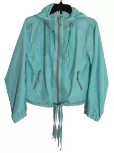 KYODAN Hoodie Pockets Drawstring Zip Sea Green Blue Sz Small NWOT - Picture 1 of 11