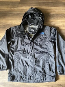 The North Face Hyvent Jacket Boys Youth Small  Black Hooded Shell - Picture 1 of 4