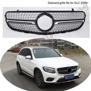 Barra de rejilla de ventilación de malla estilo diamante para Mercedes Benz GLC 2015+ - Imagen 1 de 12