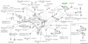 Link Complete, Upper Rear Suspension Rea For: Nissan Skyline R32 GTR BNR32 89-94 - Picture 1 of 1