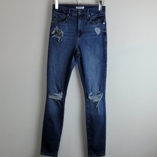 - Good American good legs high rise distressed skinny jean Sz 26