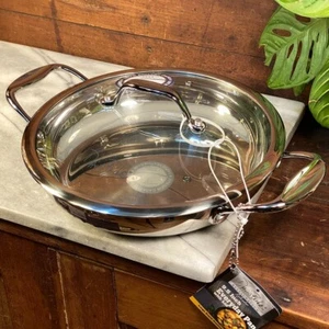 David Burke Stainless 9.5" Splendor Series Everyday Pan w/ Vented Lid ~ New - Picture 1 of 10