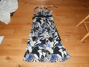 NWT Tiana B XL Colorful Multi Polyester Spandex Halter Long Dress - Picture 1 of 1