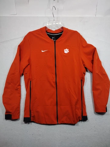 Nike Clemson Tigers Windbreaker Football Jacket Mens Medium Orange Cover