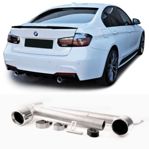 KIT EMBOUT POT INOX 2 SORTIE TYPE 335i 340i POUR BMW SERIE 3 4 F30 F31 F32 F36 - Imagen 1 de 7