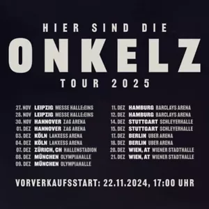 *Böhse Onkelz Sitzplatz Ticket am 07.12.25 in Zürich* - Bild 1 von 1