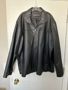 Franklin Allen Black leather Jacket Size 4XL - Picture 1 of 4