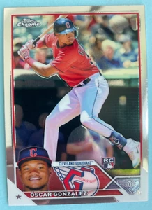 Béisbol 2023 Topps cromado #207 Oscar Gonzalez RC - Cleveland Guardians - Imagen 1 de 2