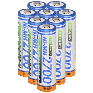 8x Panasonic AA Mignon Akku BK-3HGAE/BF1 Ni-MH 1,2V 2700mAh - Bild 1 von 8