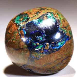 135 g 2 Zoll scharf poliert Freiform Azurit Malachit Chrysokoll, Peru! AZS317 - Bild 1 von 4