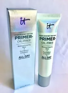 IT COSMETICS Your Skin But Better Makeup Primer+ Oil-Free ALL DAY 1 OZ NIB USA - Picture 1 of 3