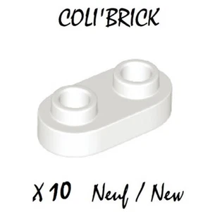 Lego 35480 - 10x Platte Plate, modifiziert 1x2 Rounded 2 Studs - Weiß White - NEU - Bild 1 von 1