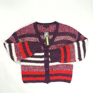 Joseph A. Women's Button Striped Cardigan Size S XL Knit Sweater Long Sleeve - Picture 1 of 7