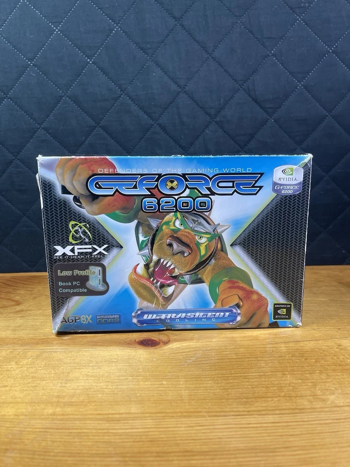XFX NVIDIA Geforce 6200 256MB GDDR2 AGP 8X Video Card PV-T44A-WANG VF.7 low prof - Image 1 of 4