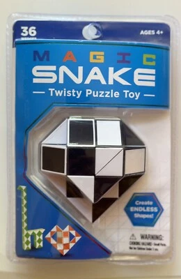 Magic Snake Twisty Puzzle Toy  Create Endless Shapes - Black - BRAND NEW  - Image 1 of 4