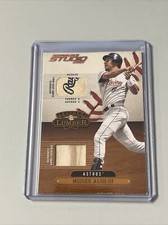 2001 Donruss Studio Leather And Lumber Moises Alou Dual Relic /25 