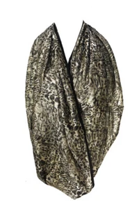PIECES LOOPSCHAL LOOP SCHAL RUNDSCHAL SCHLAUCHSCHAL DEIP TUBE SCARF SCHWARZ GOLD - Bild 1 von 2