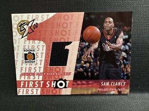 Maglia Topps Xpectations Sam Clancy 2002-03 Primo Colpo Giocatore Indossata Rookie A2W - Foto 1 di 2