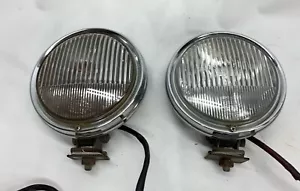 Hella Chrome fog lights fog lamp VW Kafer bus Porsche 911 Mercedes pagoda - Picture 1 of 23