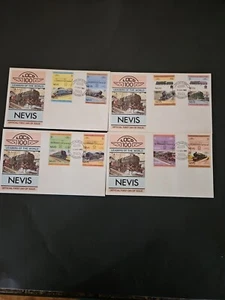 1983 NEVIS FDC Cover - Loco 100 Leaders Of The World, Charlestown SET DI 4 - Foto 1 di 6