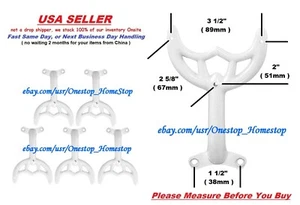 5 - 36"-42" White Ceiling Fan Blade Arms Replacement Brackets Hunter Hampton Bay - Picture 1 of 5