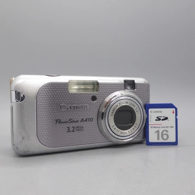 Canon Digital Camera PowerShot A410 3.2MP Silver Tested *Read* - Image 1 of 4